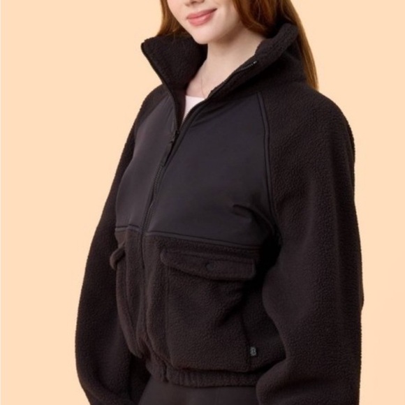 NWT Women’s Black Fleece Jacket - Blogilates - Picture 2 of 7